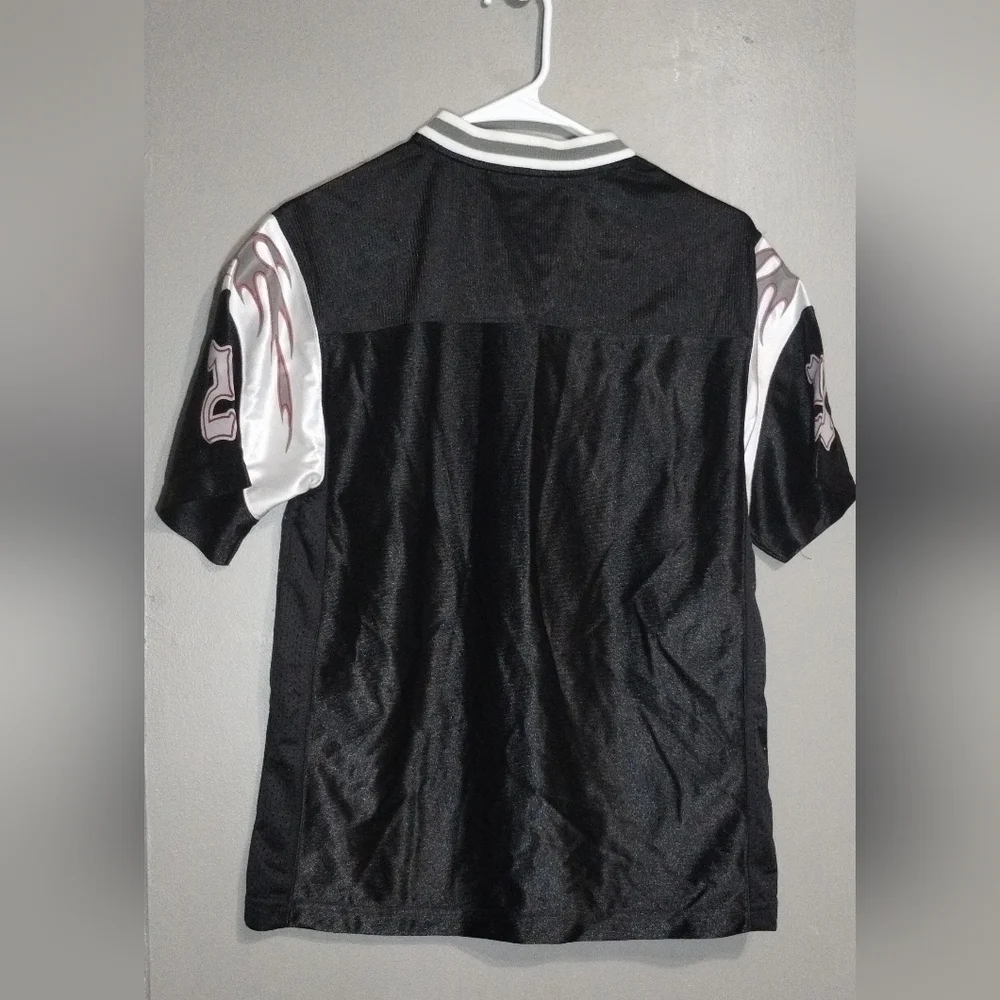 Old Navy Black and Gray Team Jersey